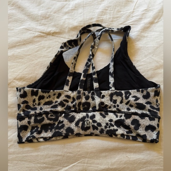 Lululemon Leopard Print Energy Crisscross Sports Bra 6 - Picture 2 of 3
